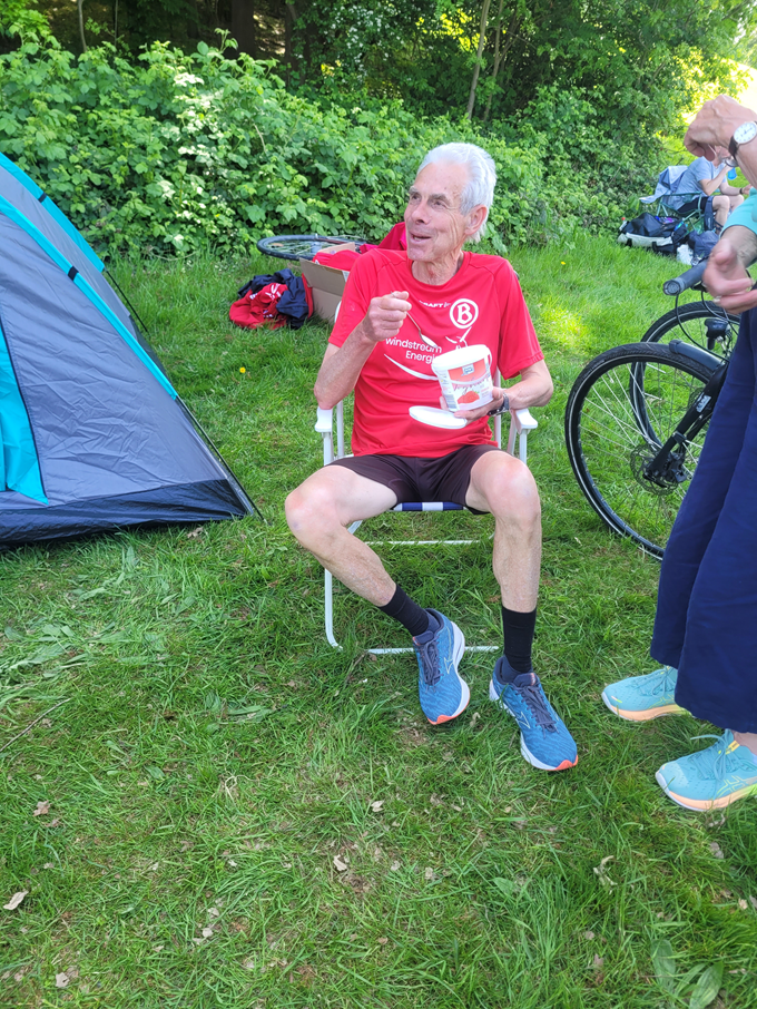 in der Pause zwischen den Runden